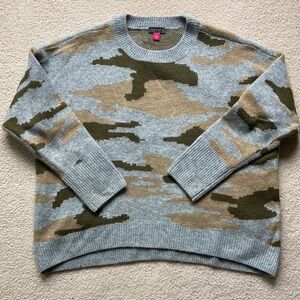 Vince Camuto Oversized Camo Sweater